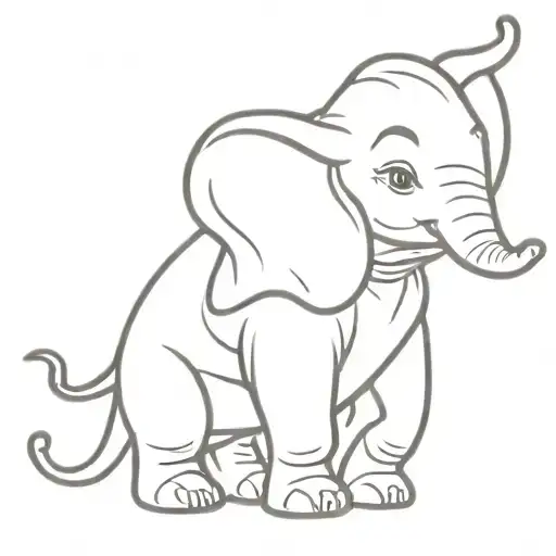 dumbo tattoo design idea