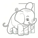 dumbo tattoo design idea