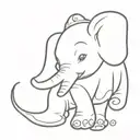 dumbo tattoo design idea