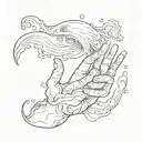 wave and write Never let go of your hands because you can let them go a second before a miracle tattoo design idea