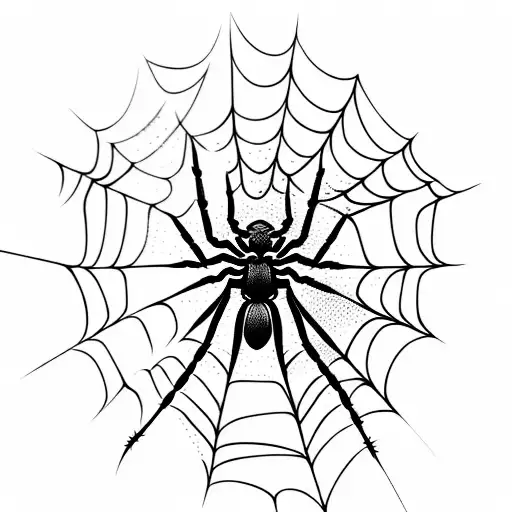 Spider Web tattoo design idea