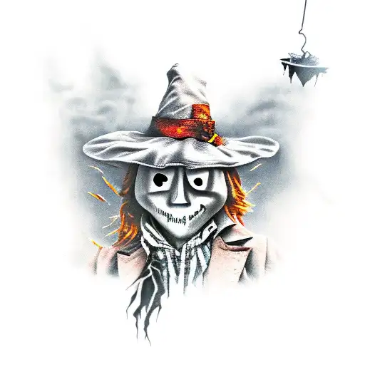 scarecrow from arkham asylum  tattoo design idea