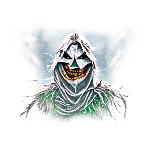 scarecrow from arkham asylum  tattoo design idea