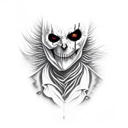scarecrow from arkham asylum  tattoo design idea