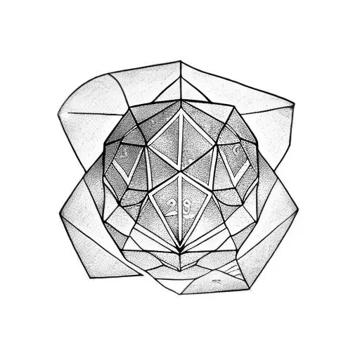 D20 tattoo design idea