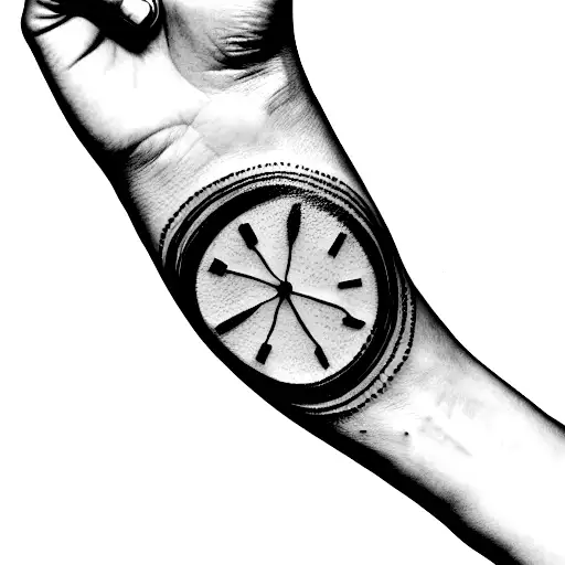timepiece tattoo design idea