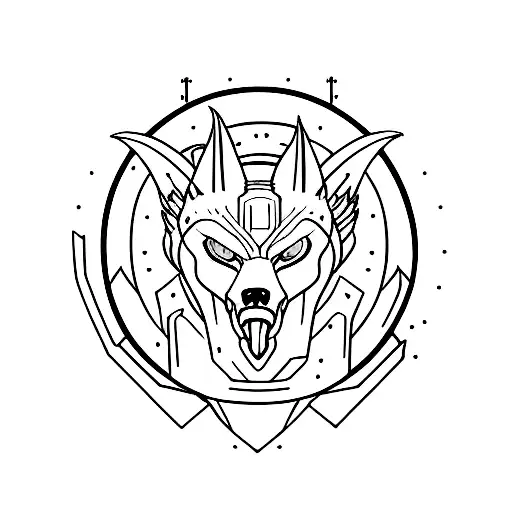 Fenrir tattoo design idea