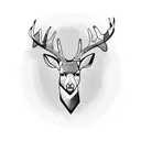 deer tattoo design idea
