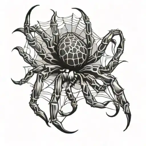 spider tattoo design idea