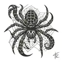 spider tattoo design idea