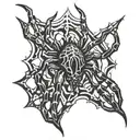 spider tattoo design idea