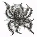 spider tattoo design idea