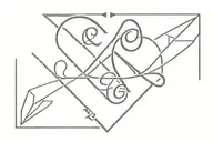 infinity sign with two initials and hearts connected with a paper airplane tattoo design idea