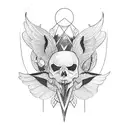 camión con alas tattoo design idea