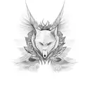 camión con alas tattoo design idea