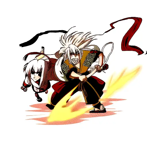 rengoku y Jiraiya  tattoo design idea