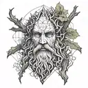 treebeard from lord of the rings tattoo design idea