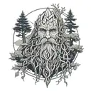 treebeard from lord of the rings tattoo design idea