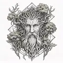 treebeard from lord of the rings tattoo design idea
