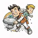 quantum leap, Calvin and Hobbes, Starship enterprise  tattoo design idea