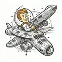 quantum leap, Calvin and Hobbes, Starship enterprise  tattoo design idea