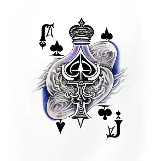 Ace of Spades tattoo design idea