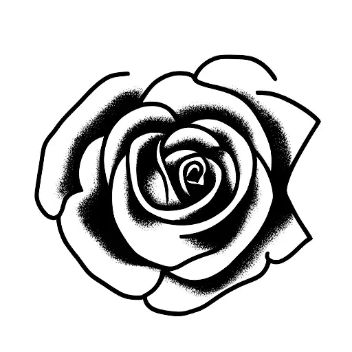 open and closed rose and sunflower tattoo design idea