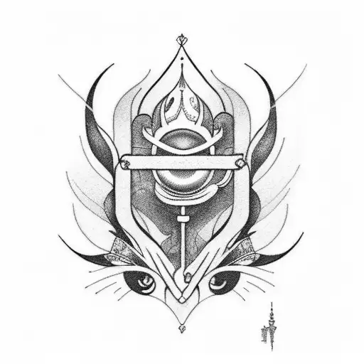 art nouveau with the names Stanley and Callum tattoo design idea