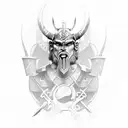 germanic tribal warrior tattoo design idea