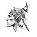 germanic tribal warrior tattoo design idea