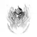 germanic tribal warrior tattoo design idea