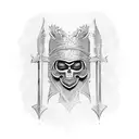 germanic warrior tattoo design idea