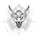 germanic warrior tattoo design idea