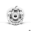 camera tattoo design idea