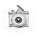 camera tattoo design idea