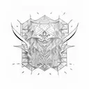 good vs evil tattoo design idea