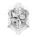 good vs evil tattoo design idea