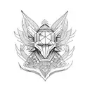 good vs evil tattoo design idea