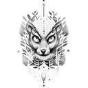 Forest guitar tattoo design idea