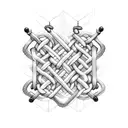 chain link fence  tattoo design idea