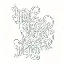 HELLO WORLD TEXT tattoo design idea