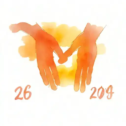 father and son holding hands, plus the number 26 9 98 tattoo design idea