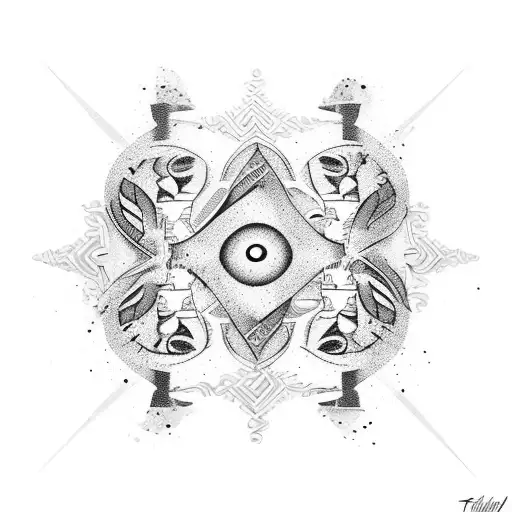 3 siblings, girl, boy, girl, june, september, november tattoo design idea