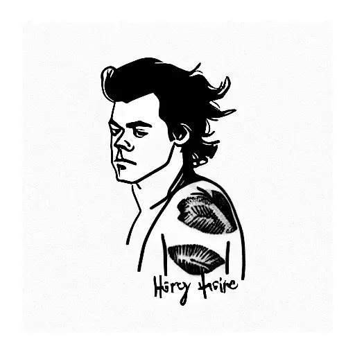 harry styles song keep driving tattoo design idea