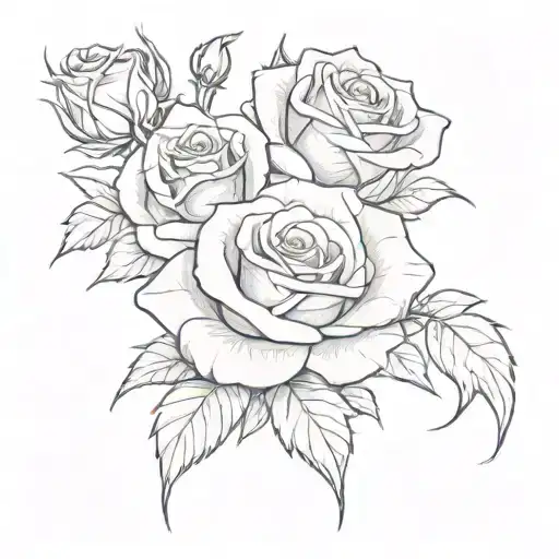 a rose which has a face with two masks on, an happy one and a sad one and thorns are falling out of it tattoo design idea