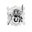 Firefighter tattoo design idea