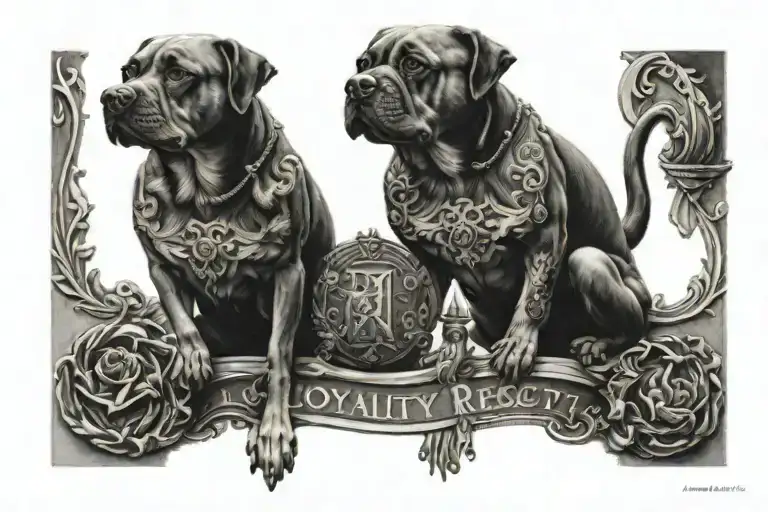 loyalty respect tattoo design idea