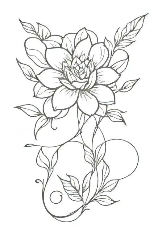 joy of life tattoo design idea