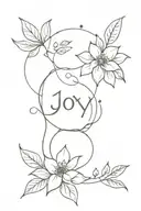 joy of life tattoo design idea