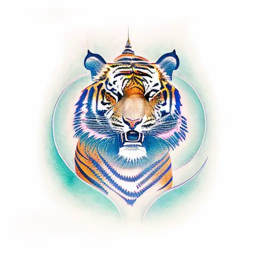 Thai Tiger tattoo design idea